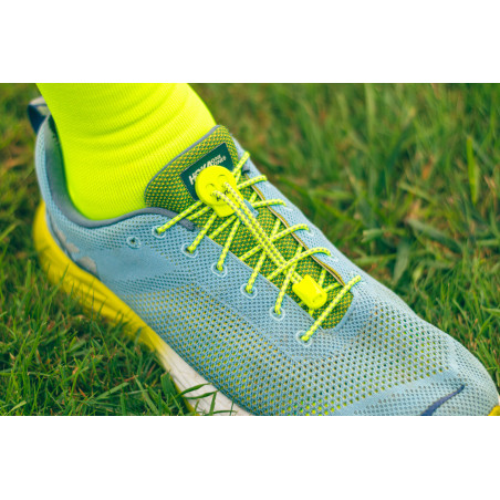 RUSH Lacets running FastLace reflective Neon Yellow | Planetecycle