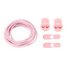 RUSH Lacets running FastLace striped Candy Pink - White