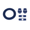 RUSH Lacets running FastLace striped Navy Blue - White