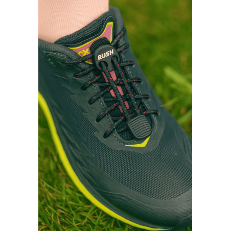 RUSH Lacets running FastLace striped Black - Red | Planetecycle