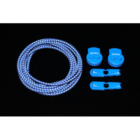 RUSH Lacets running FastLace reflective Royal Blue | Planetecycle