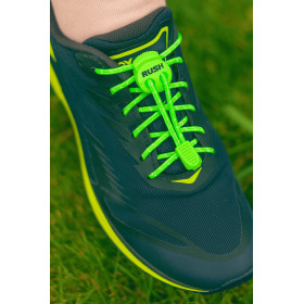 RUSH Lacets running FastLace reflective Neon Green