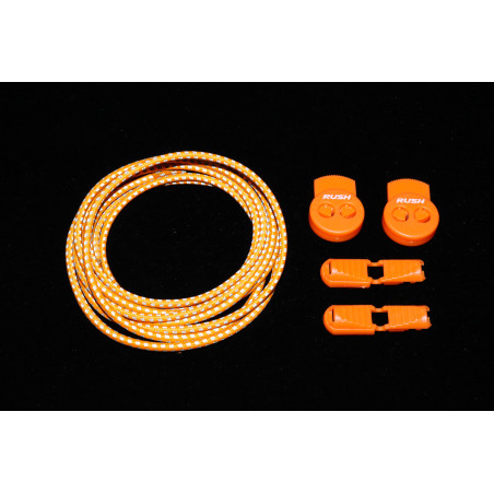 RUSH Lacets running FastLace reflective Neon Orange | Planetecycle