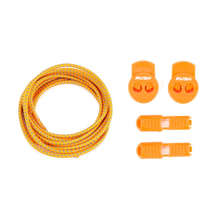 RUSH Lacets running FastLace reflective Neon Orange | Planetecycle