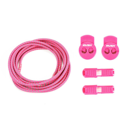 RUSH Lacets running FastLace reflective Hot Pink | Planetecycle