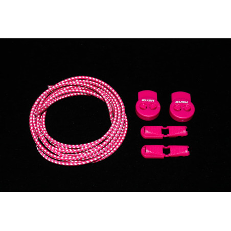 RUSH Lacets running FastLace reflective Hot Pink | Planetecycle