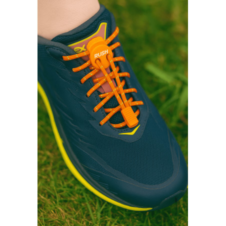 RUSH Lacets running FastLace reflective Neon Orange | Planetecycle