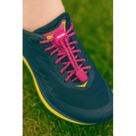 RUSH Lacets running FastLace reflective Hot Pink | Planetecycle