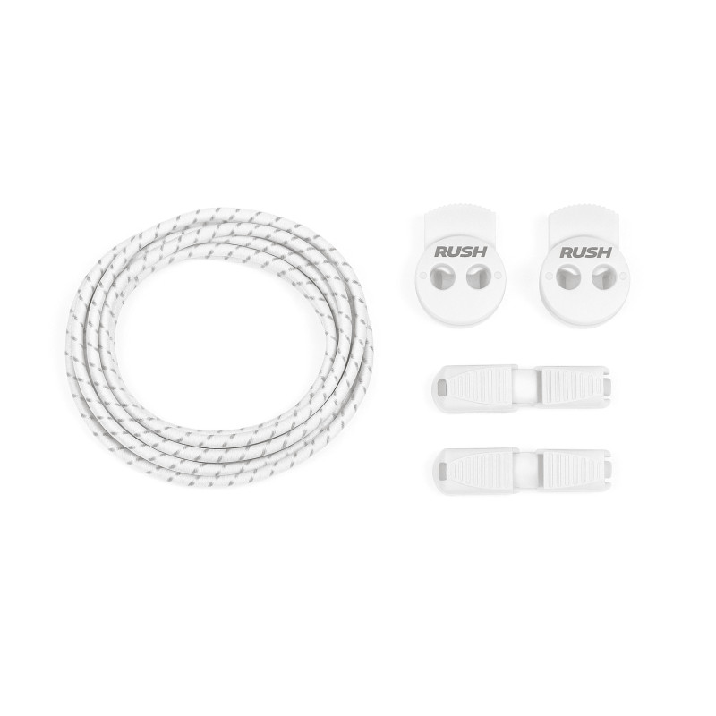 RUSH Lacets running FastLace reflective White | Planetecycle