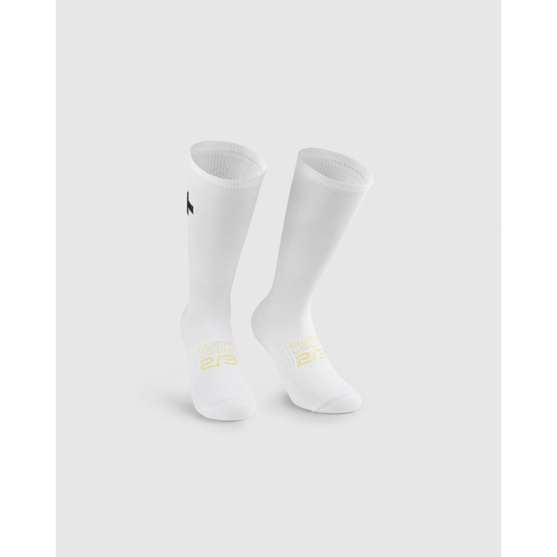 ASSOS Spring Fall Socks P1 - White Series - Chaussettes Cycliste mi saison | Planetecycle