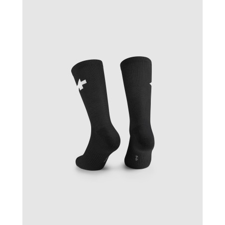ASSOS Winter Socks P1 - Black Series - Chaussettes Cycliste Hiver | Planetecycle
