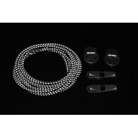 ULTEAM RACE Lacets running FastLace reflective Black