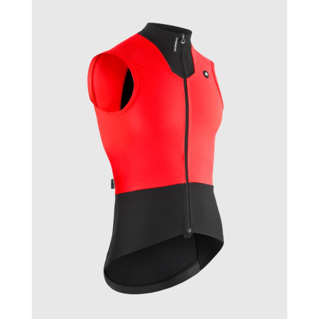 ASSOS EQUIPE R 2/3 Gilet S11 - Lolly Red - Veste Cycliste coupevent sans manches | Planetecycle