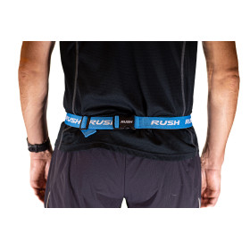 Ceinture porte dossard RUSH Basic Race belt  Blue avec 3 points