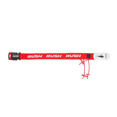 Ceinture porte dossard RUSH Basic Race belt Red avec 3 points | Planetecycle