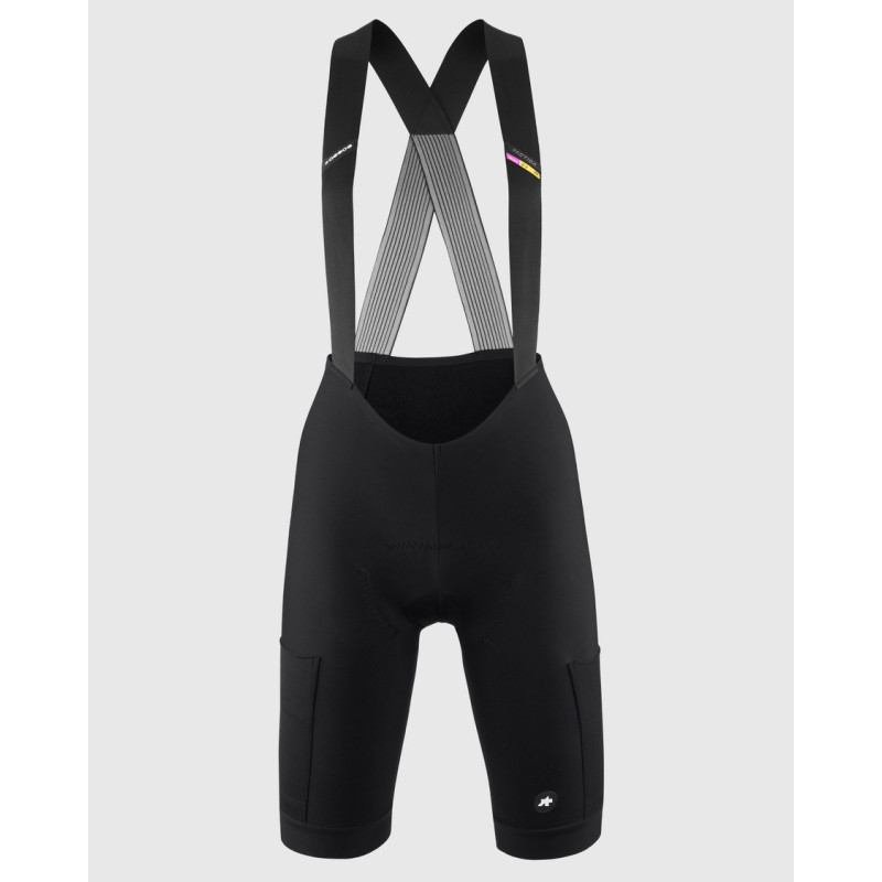 ASSOS TACTICA W 2/3 BibShortsT5 - Black Series - Cuissard cycliste Femme Demie Saison | Planetecycle