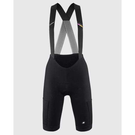 ASSOS TACTICA W 2/3 BibShortsT5 - Black Series - Cuissard cycliste Femme Demie Saison | Planetecycle