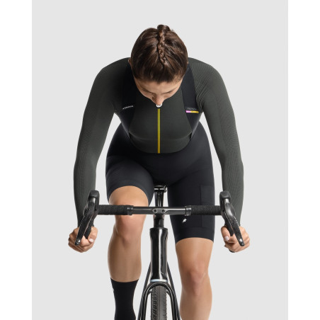 ASSOS TACTICA W 2/3 BibShortsT5 - Black Series - Cuissard cycliste Femme Demie Saison | Planetecycle