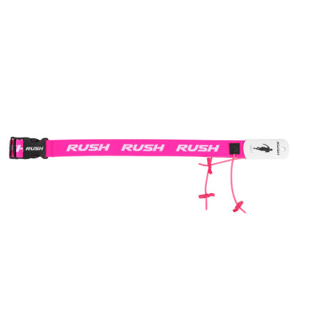 Ceinture porte dossard RUSH Basic Race belt Pink avec 3 points | Planetecycle