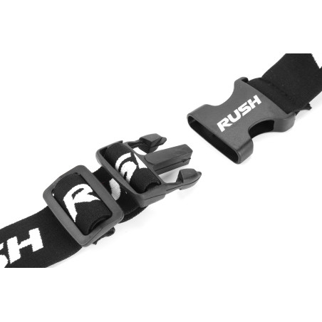 Ceinture porte dossard RUSH Basic Race belt Black avec 3 points | Planetecycle