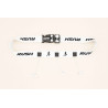 Ceinture porte dossard RUSH Basic Race belt Blanc avec 3 points