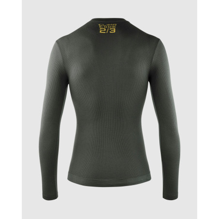ASSOS SPRING FALL LS SKIN LAYER P1 Anthracite Grey - Sous vetement Cycliste manches longues | Planetecycle