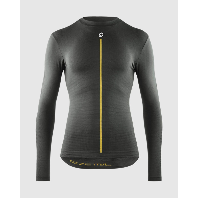 ASSOS SPRING FALL LS SKIN LAYER P1 Anthracite Grey - Sous vetement Cycliste manches longues | Planetecycle