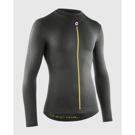 ASSOS SPRING FALL LS SKIN LAYER P1 Anthracite Grey - Sous vetement Cycliste manches longues | Planetecycle