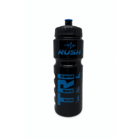 Bidon TRIATHLON RUSH - Black Shiny BLUE - 750ml