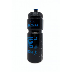Bidon TRIATHLON RUSH - Black Shiny BLUE - 750ml