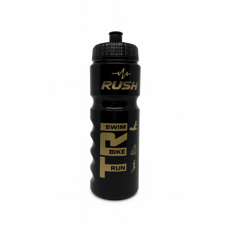 Bidon TRIATHLON RUSH - Black Shiny GOLD - 750ml | Planetecycle