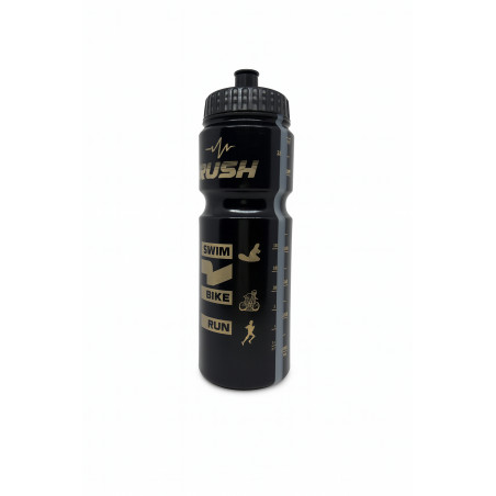 Bidon TRIATHLON RUSH - Black Shiny GOLD - 750ml | Planetecycle