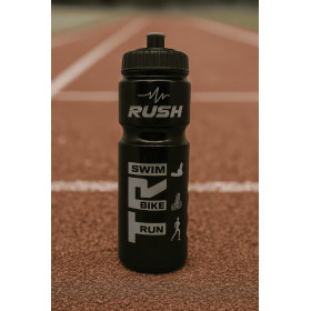 Bidon TRIATHLON RUSH - Black Shiny SILVER - 750ml