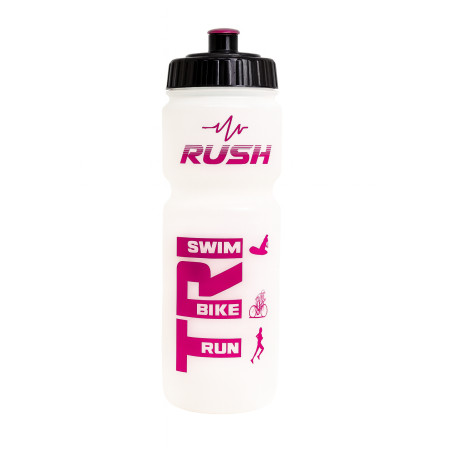 Bidon TRIATHLON RUSH - CLEAR PINK SHINY - 750ml | Planetecycle