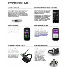  GARMIN Rally XC210 Double Capteurs de Puissance pour Shimano SPL  - Pédales Capteur de Puissance