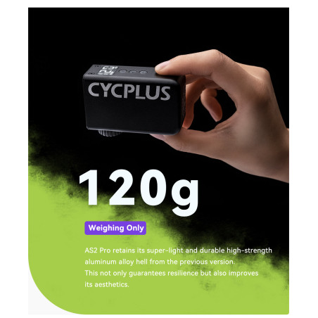 Mini Pompe électrique CYCPLUS AS2 PRO - Mini compresseur pour gonflage rapide toutes valves | Planetecycle