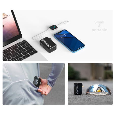 Mini Pompe électrique CYCPLUS AS2 PRO - Mini compresseur pour gonflage rapide toutes valves | Planetecycle