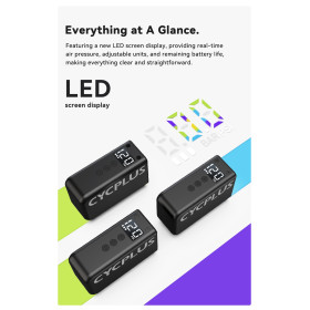 Mini Pompe électrique CYCPLUS AS2 PRO - Mini compresseur pour gonflage rapide toutes valves