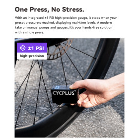 Mini Pompe électrique CYCPLUS AS2 PRO - Mini compresseur pour gonflage rapide toutes valves