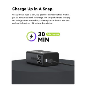 Mini Pompe électrique CYCPLUS AS2 PRO - Mini compresseur pour gonflage rapide toutes valves