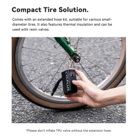 Mini Pompe électrique CYCPLUS AS2 PRO - Mini compresseur pour gonflage rapide toutes valves