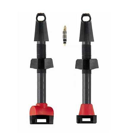 2 Prolongateurs de valves 65mm Tubeless carbone Barbieri | Planetecycle
