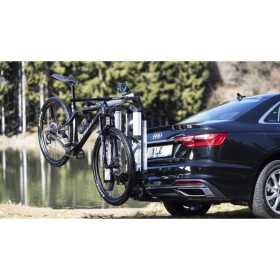 PORTE-VÉLO XLC VC-C08 ALMADA WORK-E PLIABLE POUR 2 E-BIKES AVEC ADAPTATEUR POUR CADRE