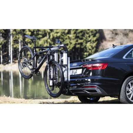 PORTE-VÉLO XLC VC-C08 ALMADA WORK-E PLIABLE POUR 2 E-BIKES AVEC ADAPTATEUR POUR CADRE | Planetecycle