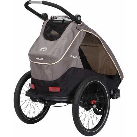 REMORQUE ENFANT XLC MONO S 20" GRIS - BEIGE - ANTHRACITE | Planetecycle