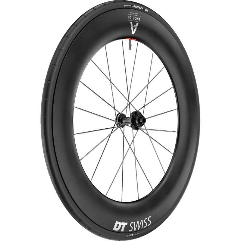 DT Swiss ARC 1100 DICUT DISC 85mm - Roue avant Tubeless carbone freinage Disc Center lock CL | Planetecycle