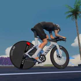 DT Swiss ARC 1100 DICUT DISC - Roue arrière Lenticulaire Tubeless carbone freinage Disc Center lock CL