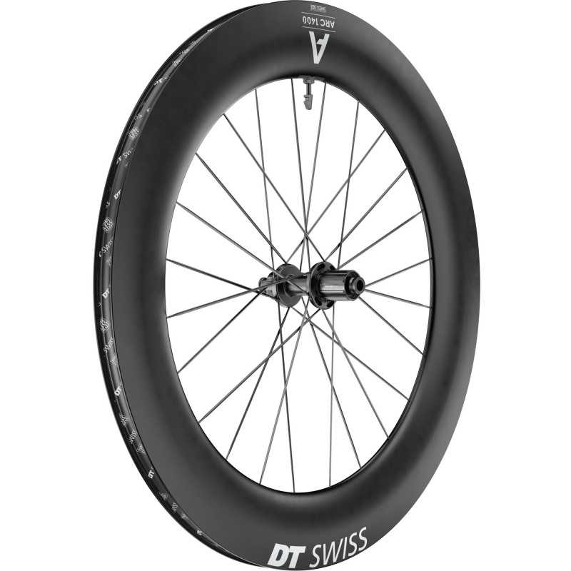 DT Swiss ARC 1400 DICUT DISC 85mm - Roue arrière Tubeless carbone freinage Disc Center lock CL | Planetecycle