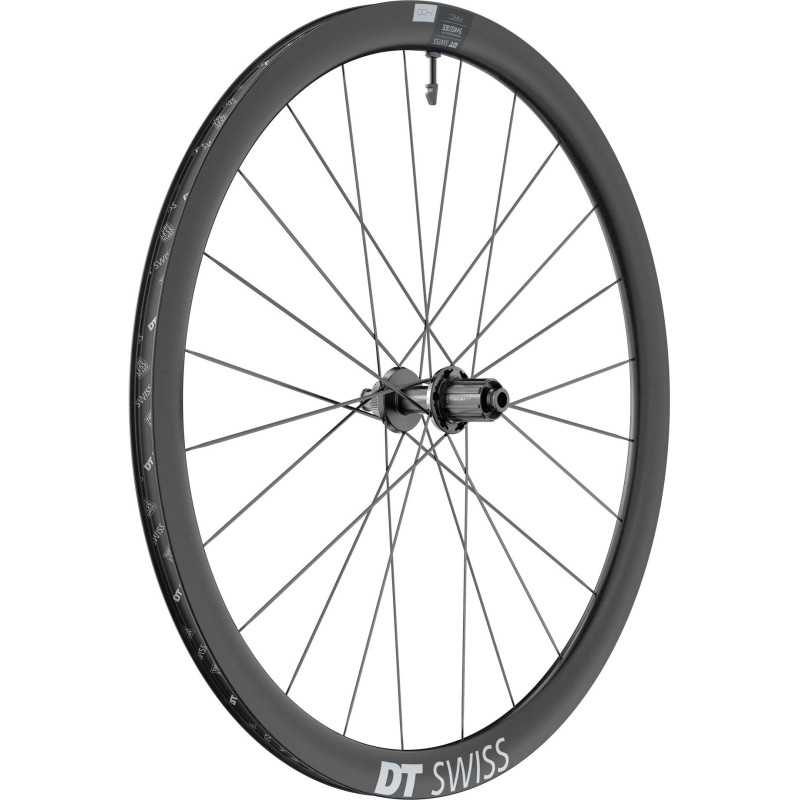 DT Swiss ARC 1400 DICUT DISC 38mm - Roue arrière Tubeless carbone freinage Disc Center lock CL | Planetecycle
