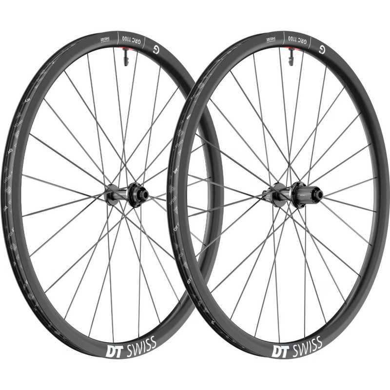 DT Swiss GRC 1100 DICUT DISC 30mm - Paire de Roues carbone GRAVEL freinage Disc Center lock CL | Planetecycle